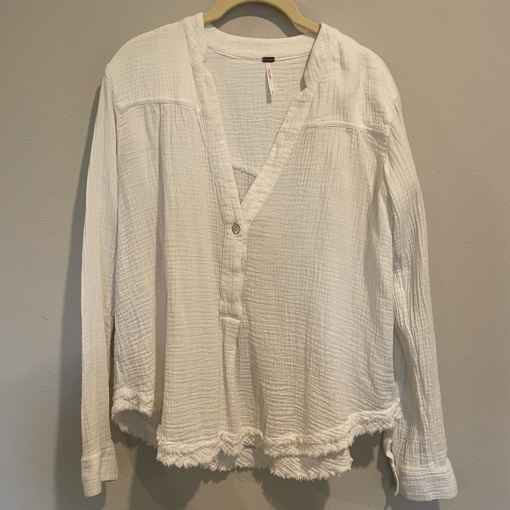 White Free People Blouse